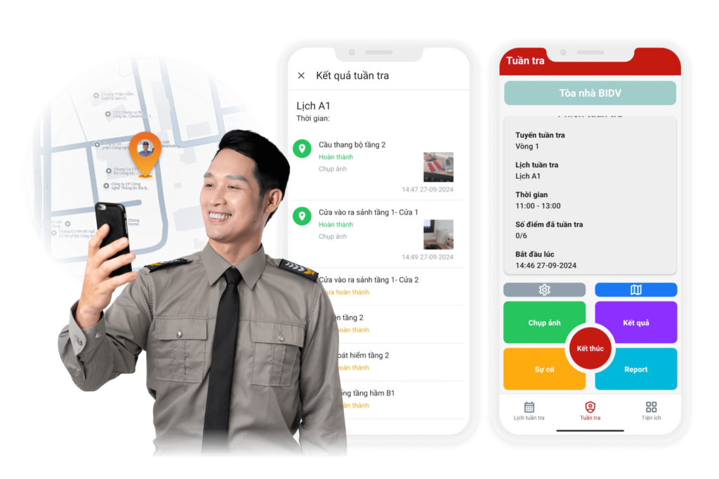 phần mềm quản lý tuần tra bảo vệ
